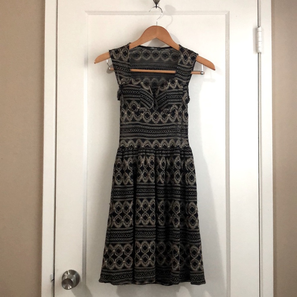 Gold & Black Party Dress